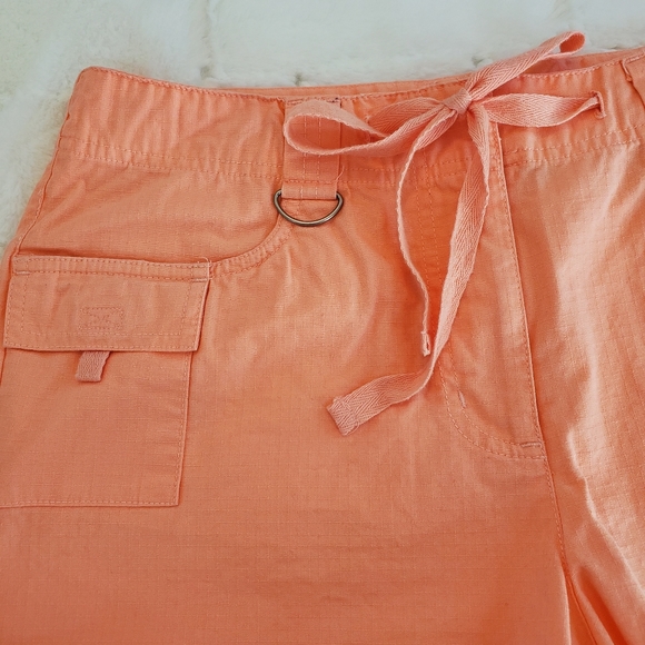 2 For $10 Item💝  BB Moss Tie Front Cargo Shorts - Picture 3 of 4